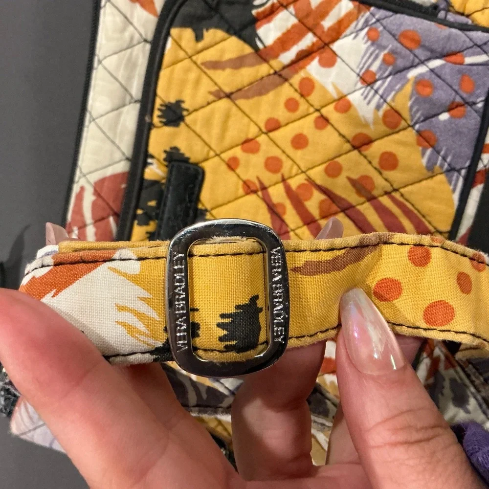 Vera Bradley Quilted Crossbody Shoulder Bag Multicolor Retired Pattern
